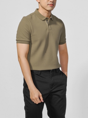 Áo Polo Nam Basic Màu Rêu